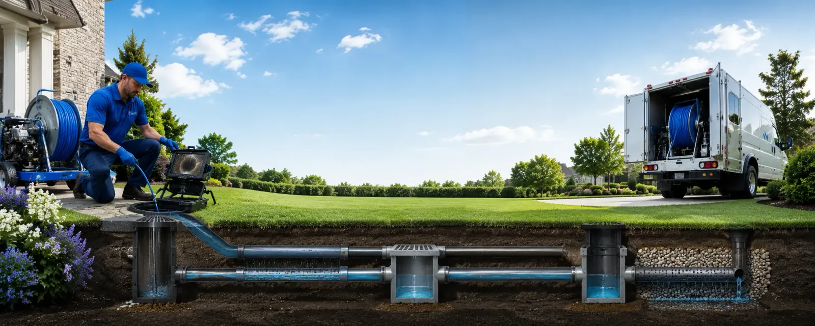 Outdoor drain cleaning information for Lamont, OK